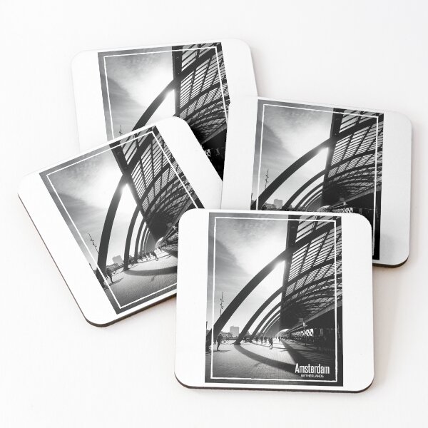 Item preview, Amsterdam Subway Black and White Photo - Netherlands Travel - Urban Metro Station designed and sold by SoccaTamam.