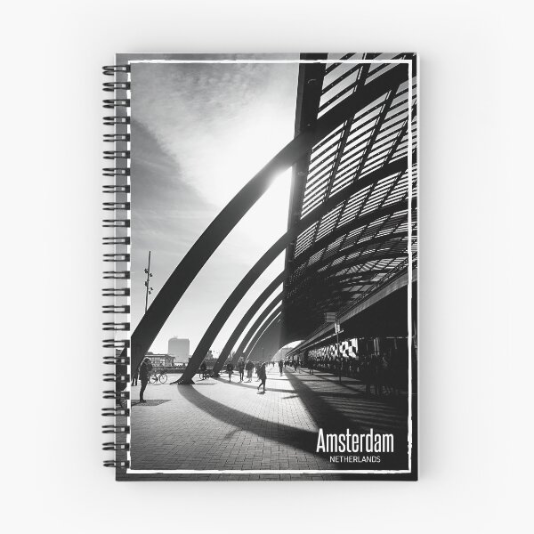 Item preview, Amsterdam Subway Black and White Photo - Netherlands Travel - Urban Metro Station designed and sold by SoccaTamam.