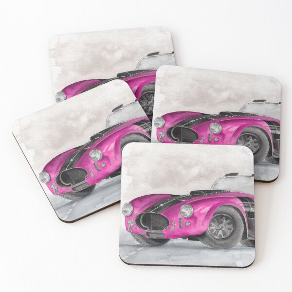 Item preview, Watercolor retro purple car designed and sold by MaryWatercolor.
