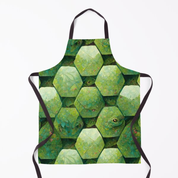 Item preview, Green Hexagon Chameleon Scales Repeating Pattern designed and sold by chamlogic.