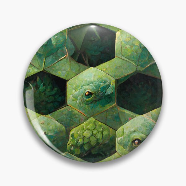 Item preview, Green Hexagon Chameleon Scales Repeating Pattern designed and sold by chamlogic.