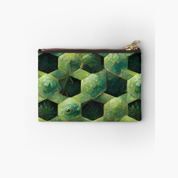Item preview, Green Hexagon Chameleon Scales Repeating Pattern designed and sold by chamlogic.