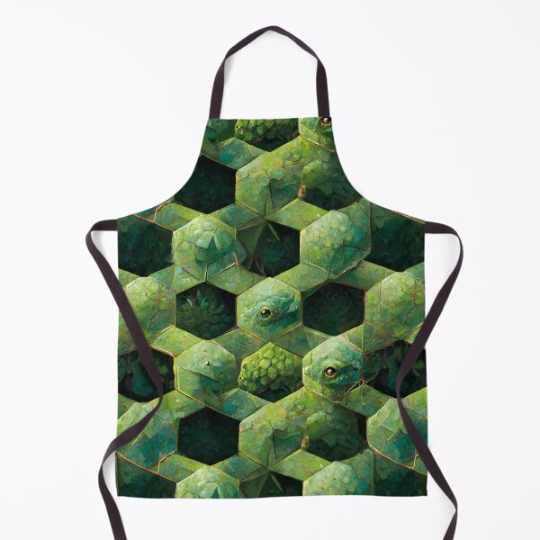 Item preview, Green Hexagon Chameleon Scales Repeating Pattern designed and sold by chamlogic.