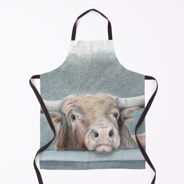 Item preview, Watercolor bull designed and sold by MaryWatercolor.