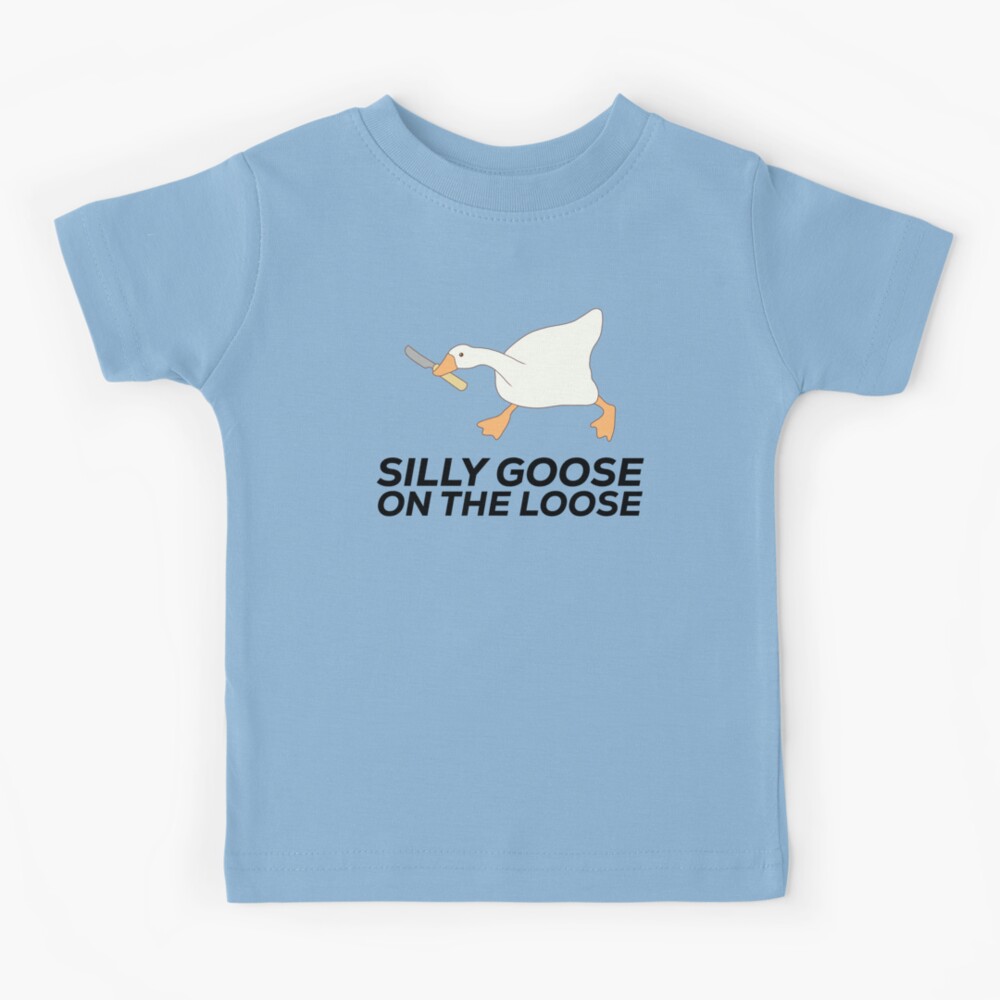 Toddler Silly Goose on the Loose Tee Kids Black T Shirt