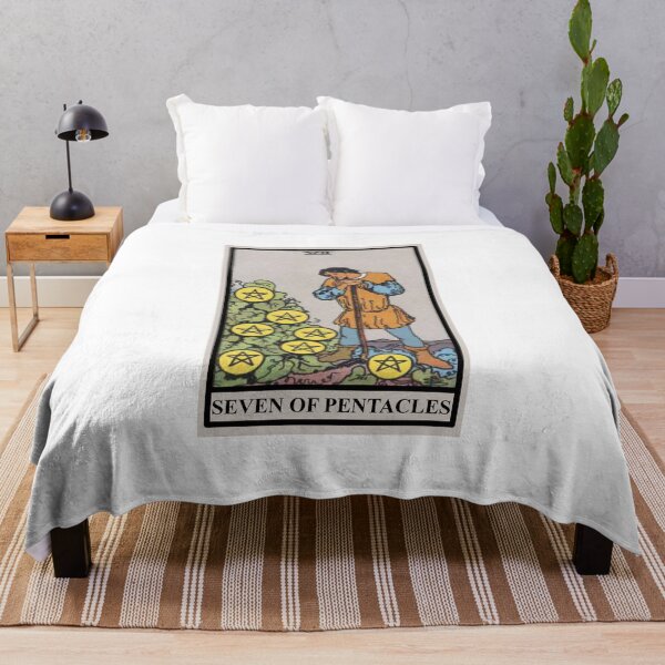 Item preview, SEVEN OF PENTACLES Tarot  designed and sold by modymada.