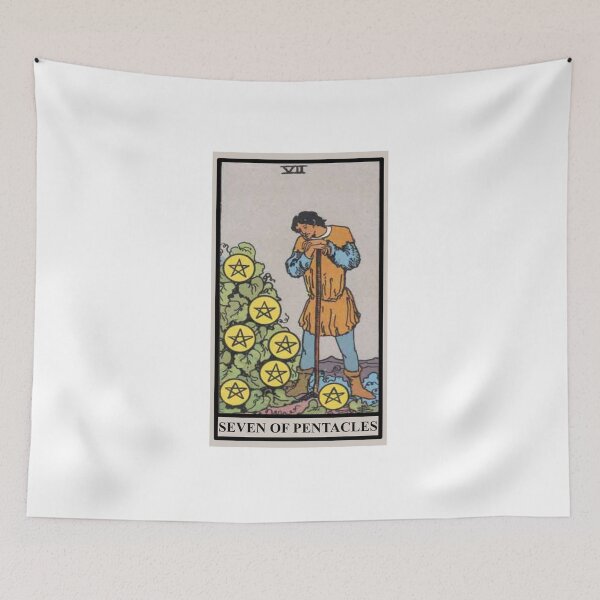 Item preview, SEVEN OF PENTACLES Tarot  designed and sold by modymada.