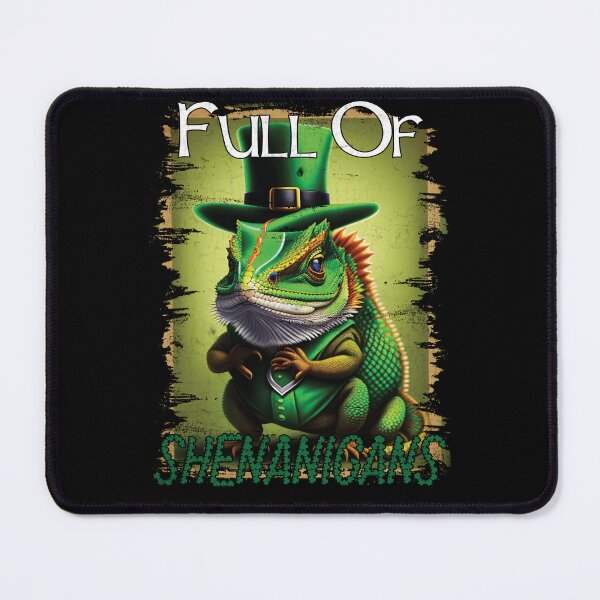 Item preview, Full of Shenanigans Funny Bearded Dragon St Patrick's Day designed and sold by Trendy Valley .