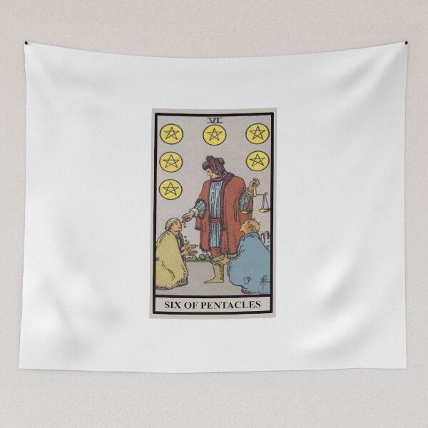 Item preview, SIX OF PENTACLES Tarot  designed and sold by modymada.