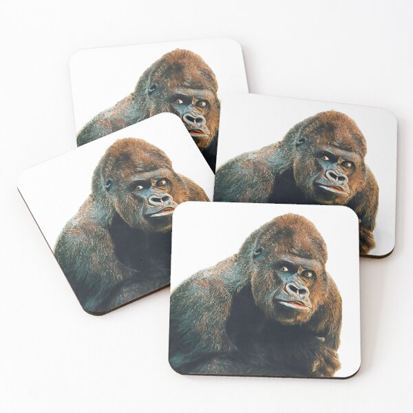 Item preview, Graphic Gorilla Art Print - For a gorilla lover, for a nature lover, for a conservationist. designed and sold by Wentoo.