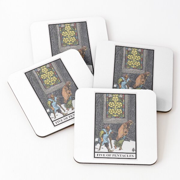 Item preview, FIVE OF PENTACLES Tarot  designed and sold by modymada.