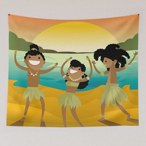 Item preview, native indigenous dancing in the beach designed and sold by matintheworld ( delcarmat ).