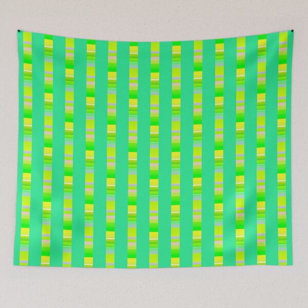 Item preview, Vibrant green line pattern | Green geometric pattern designed and sold by lausn.