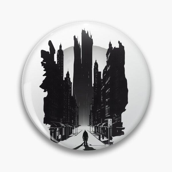 Item preview, Broken City Silhouette designed and sold by ShadowAndSlate.