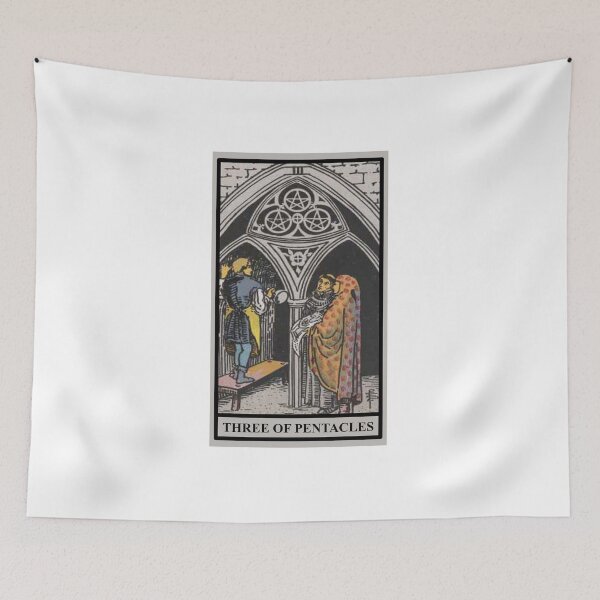 Item preview, THREE OF PENTACLES Tarot  designed and sold by modymada.