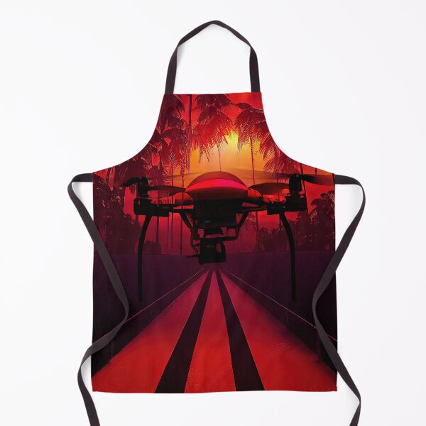 Item preview, Large Mysterious Drone Runway Landing in Tropical Sunset Environment designed and sold by ImageVortex.
