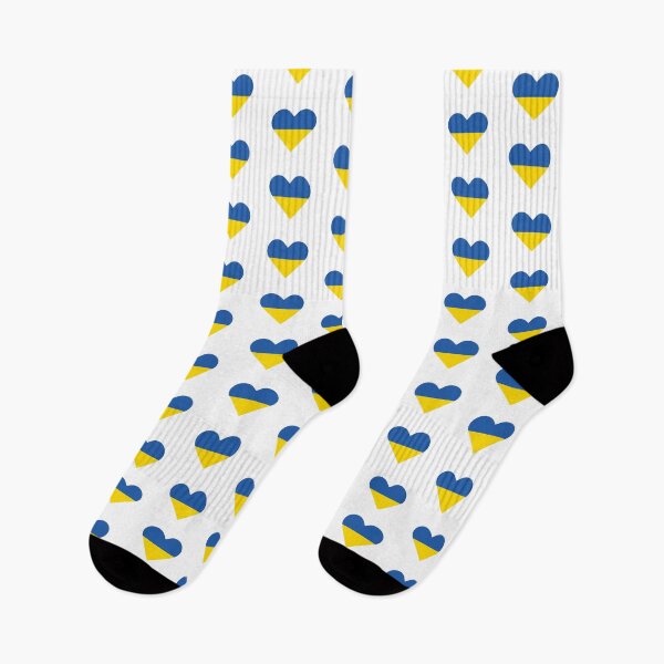 Item preview, Ukraine flag heart designed and sold by leilazarus.
