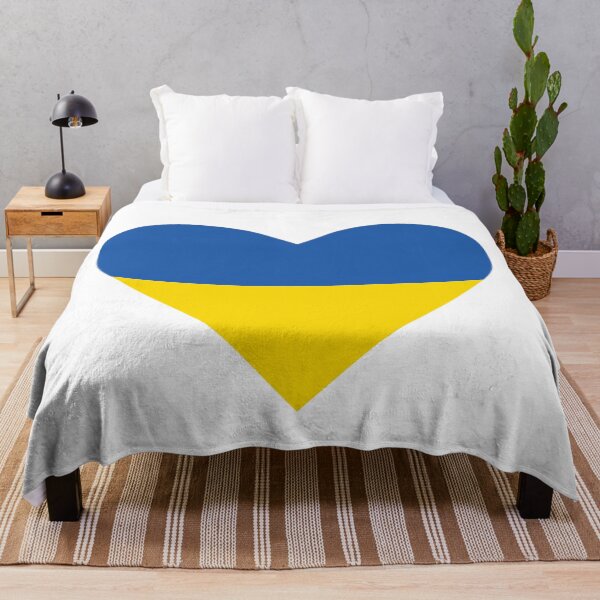 Item preview, Ukraine flag heart designed and sold by leilazarus.