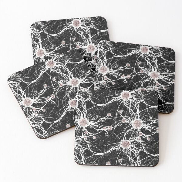 Item preview, Neurons brain cells black and white designed and sold by YeKnot.