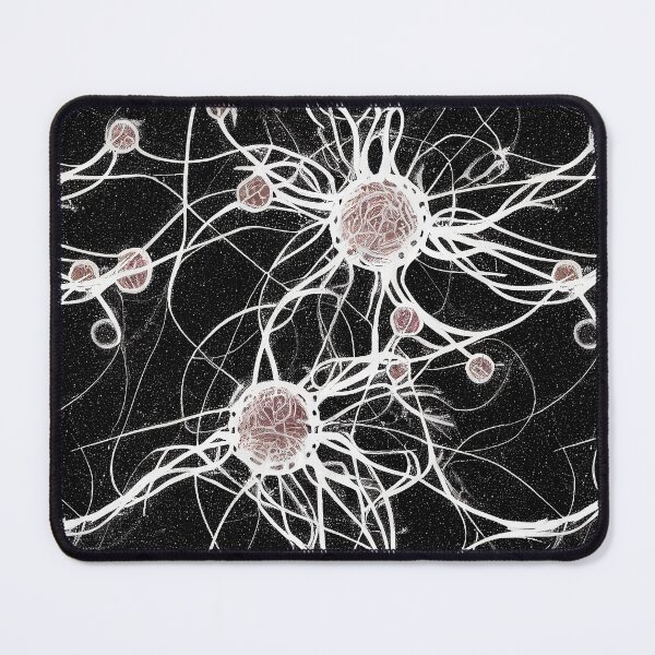 Item preview, Neurons brain cells black and white designed and sold by YeKnot.