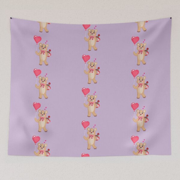 Item preview, Valentines day bear  designed and sold by Purplepugprints.
