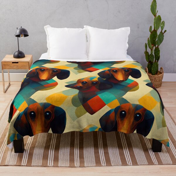 Item preview, Dachshund Repeating Pattern designed and sold by chamlogic.