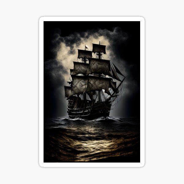  Vinyl Sticker Captain Hook Pirate Ship Skull Cross