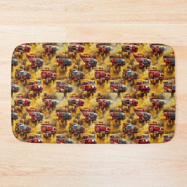 Item preview, Firetrucks in yellow smoke designed and sold by YeKnot.