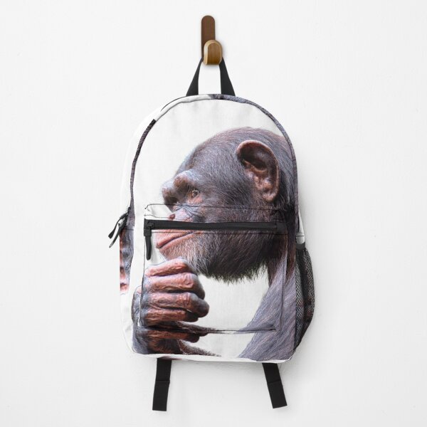 Item preview, Pondering Ape Print - For a chimpanzee lover, for a nature lover, for a conservationist. designed and sold by Wentoo.