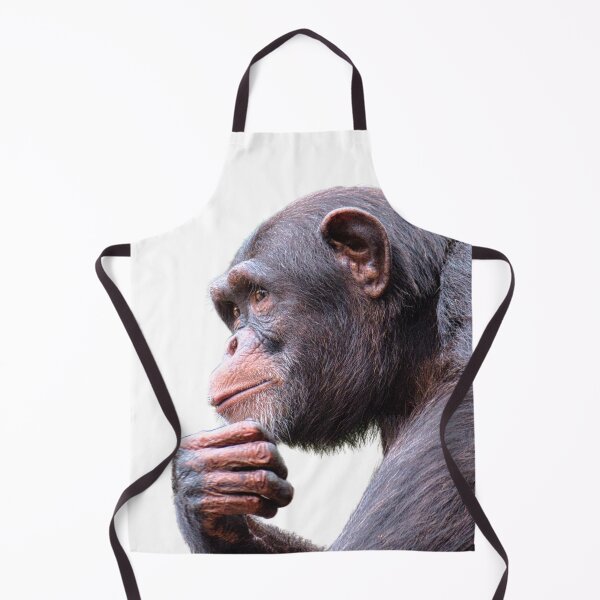 Item preview, Pondering Ape Print - For a chimpanzee lover, for a nature lover, for a conservationist. designed and sold by Wentoo.