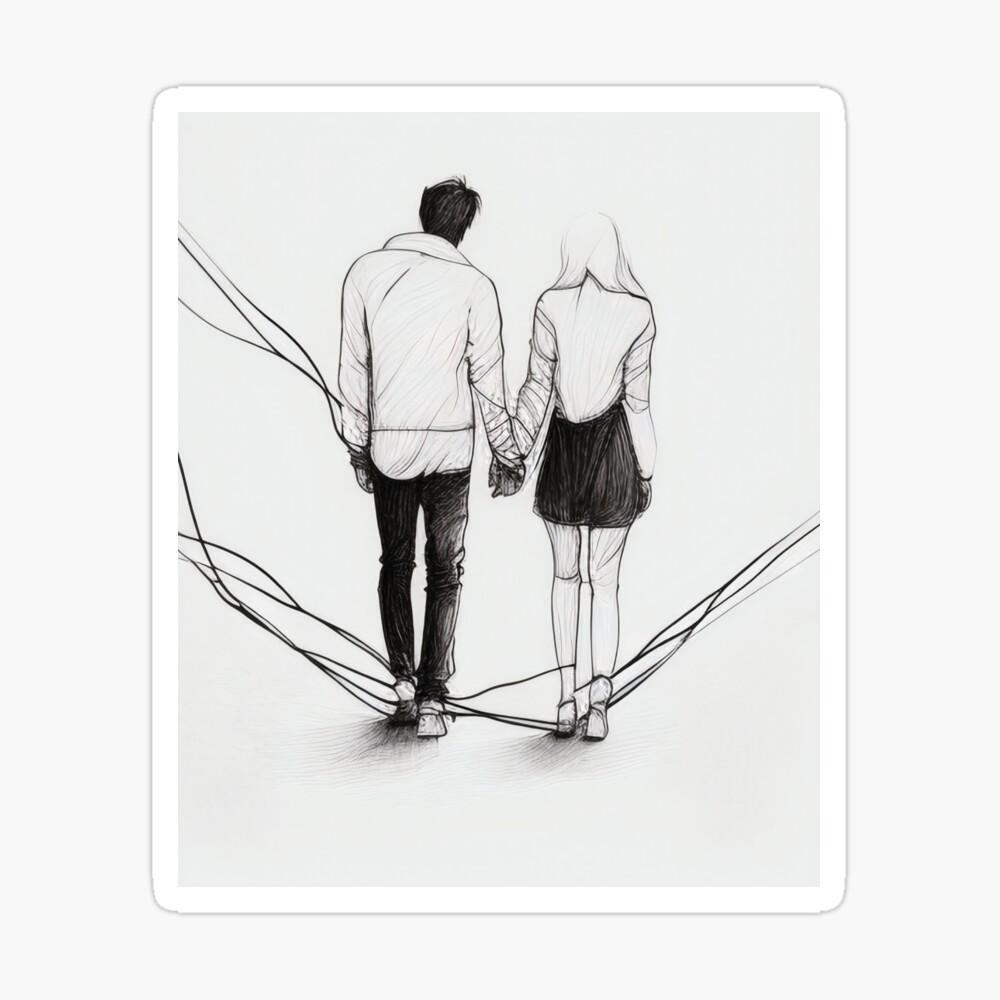 Cute Love  Pencil Sketch Wall Art Buy HighQuality Posters and Framed  Posters Online  All in One Place  PosterGully
