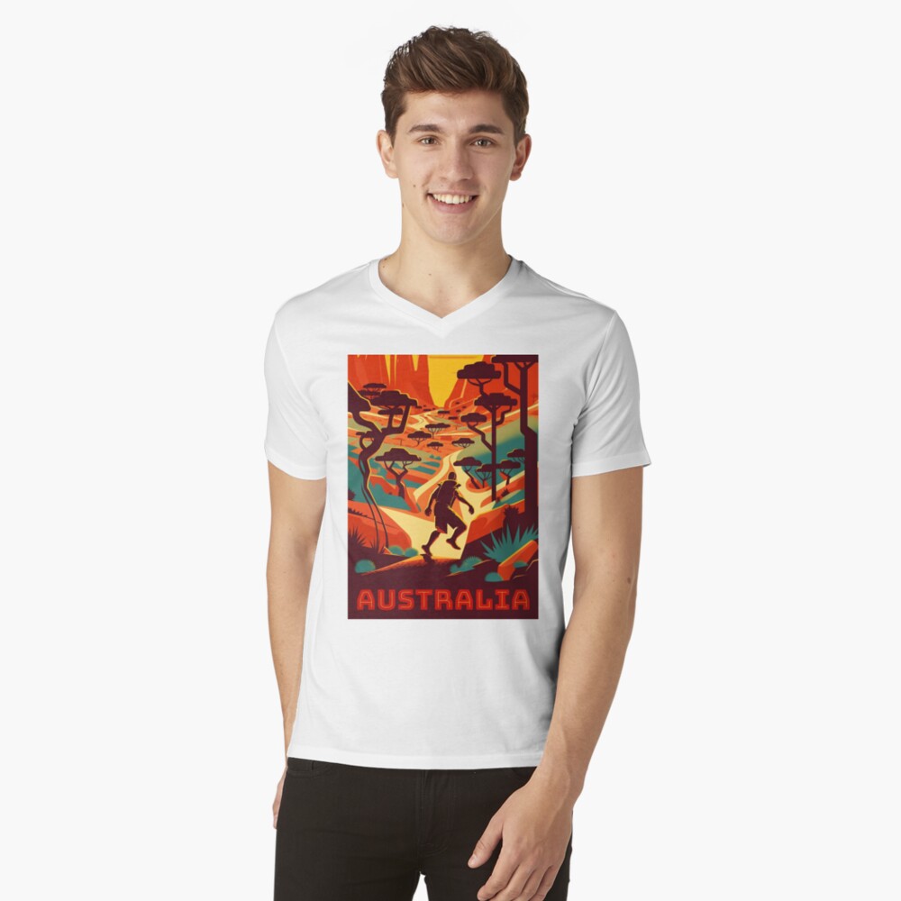 Item preview, V-Neck T-Shirt designed and sold by AI-nspiration.