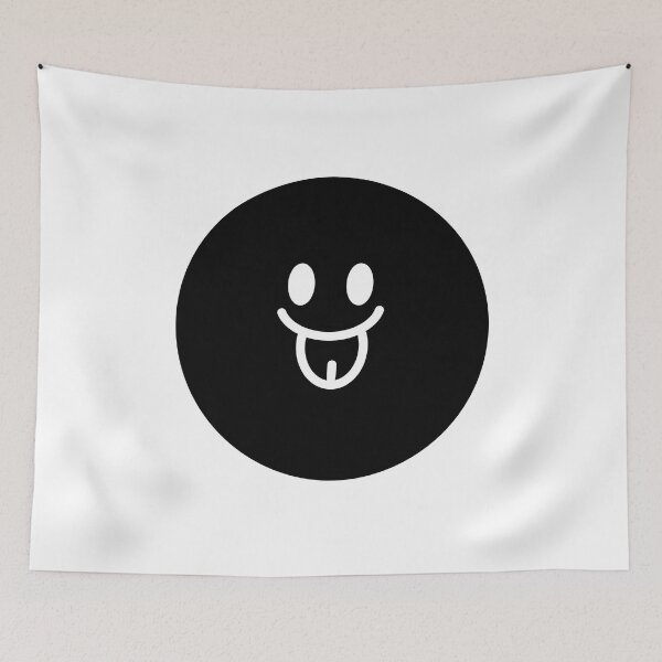 Item preview, Face with tongue out - Black designed and sold by MalaloStudio.