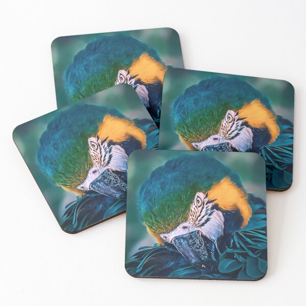 Item preview, Blue Parrot Art Print - For a parrot owner, for a parrot breeder, for a nature lover. designed and sold by Wentoo.