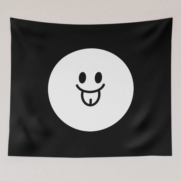 Item preview, Face with tongue out - White designed and sold by MalaloStudio.
