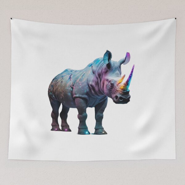 Item preview, Beautiful Rhino - Colourful horse designed and sold by GloriousArtSKD.