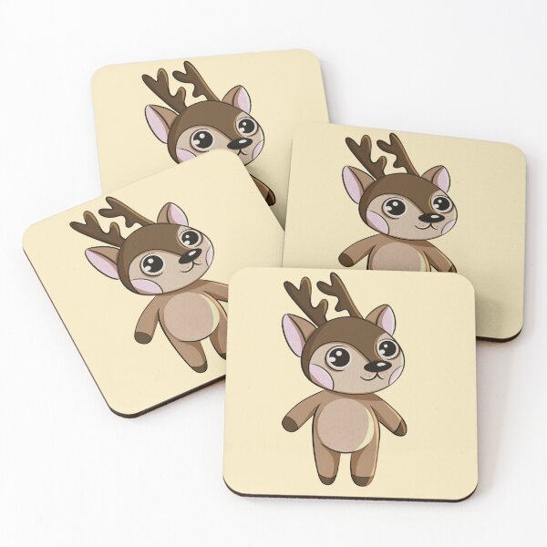 Item preview, Cartoon brown baby deer from forest designed and sold by Kroshkacahes.