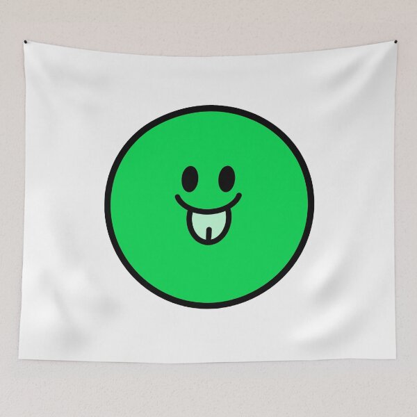 Item preview, Face with tongue out - Green designed and sold by MalaloStudio.