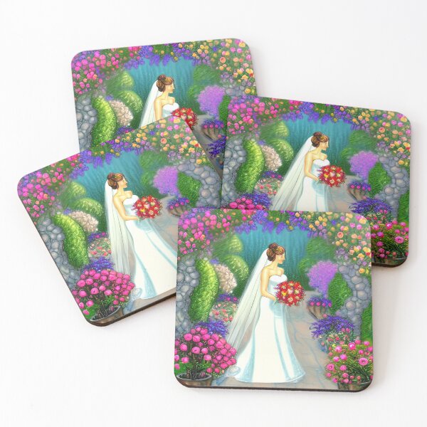 Item preview, Bride Under a Floral Canopy designed and sold by ArtistsQuest.