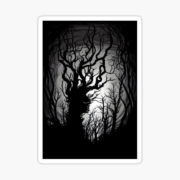 Item preview, Twisted Tree Silhouette designed and sold by ShadowAndSlate.