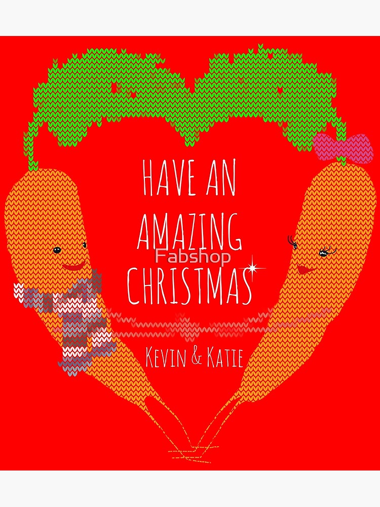 Christmas Kevin and Katie the Carrot Fridge Magnet Jumbo 90mm x 60mm Size 