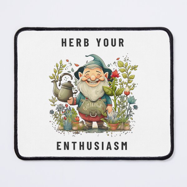 Item preview, Herb Your Enthusiasm Garden Gnome  designed and sold by Mindful-Designs.