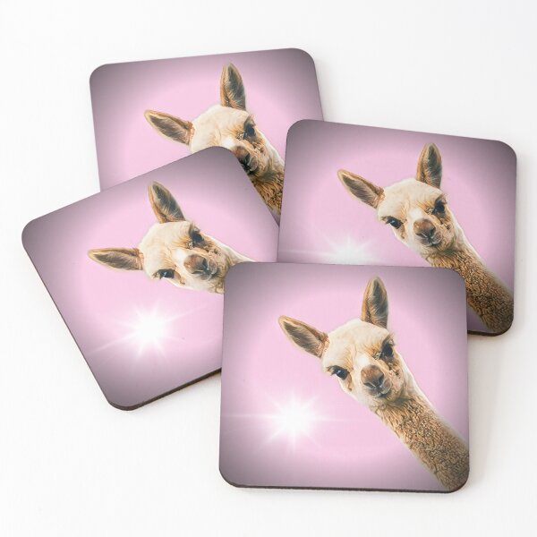 Item preview, Alpaca In Pink Art - For an Alpaca lover, for an Alpaca farmer, for decorating. designed and sold by Wentoo.