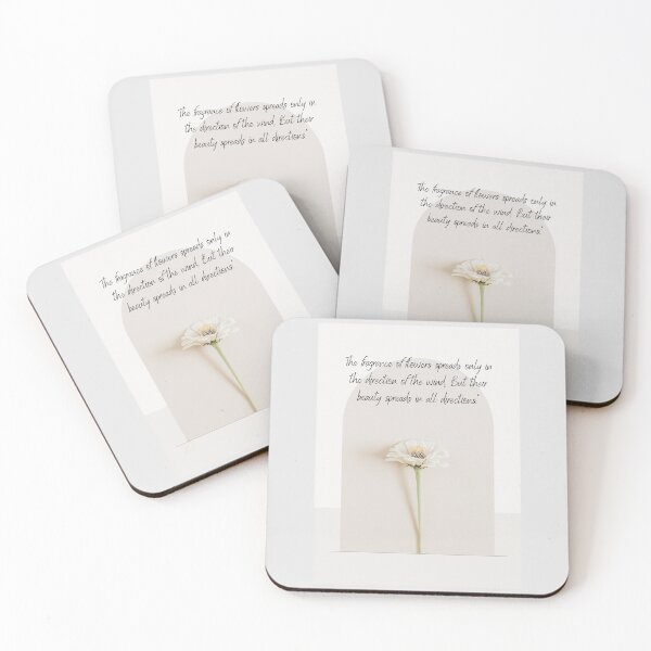 Item preview, Flower With Inspiration Sentence, Beige Coloring  designed and sold by 72artteam.