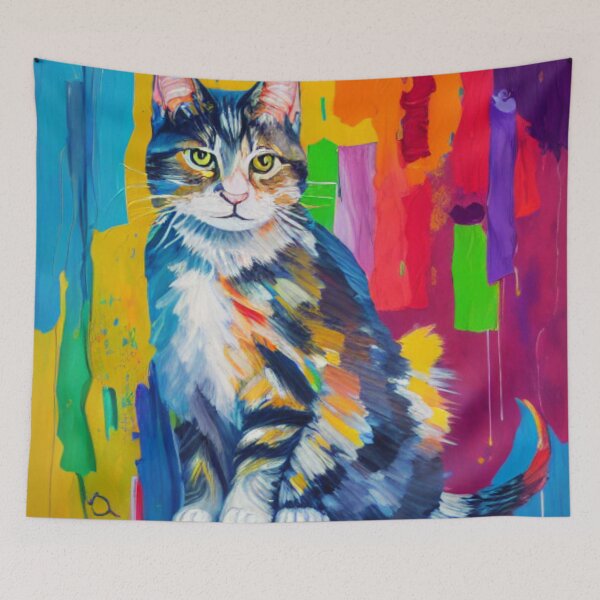 Item preview, gorgeous cat art designed and sold by HOMEDESIGNPRINT.