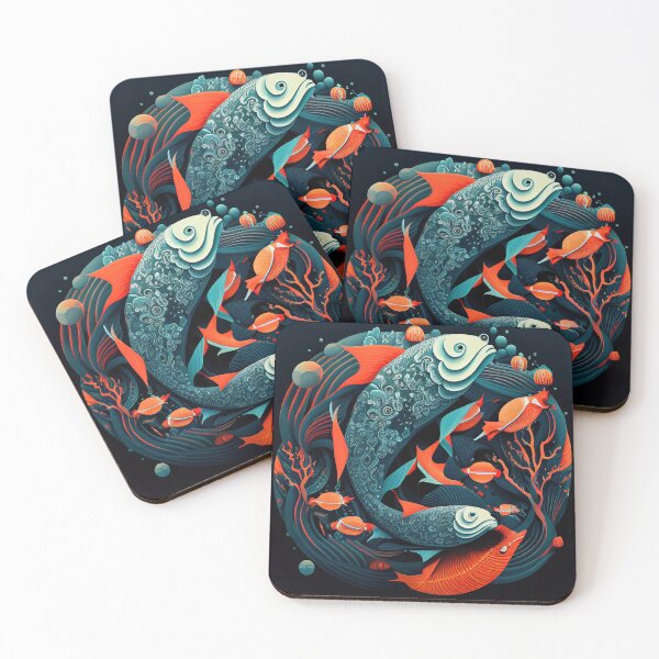 Item preview, Japan Style Colourful Fish designed and sold by BahasaDesign.