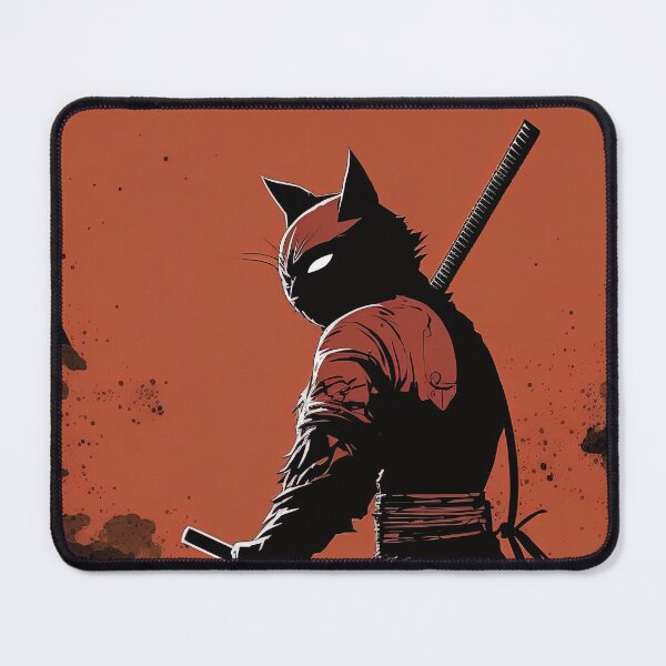 Item preview, Samurai Cat the Purrrrtector designed and sold by Printellarium.