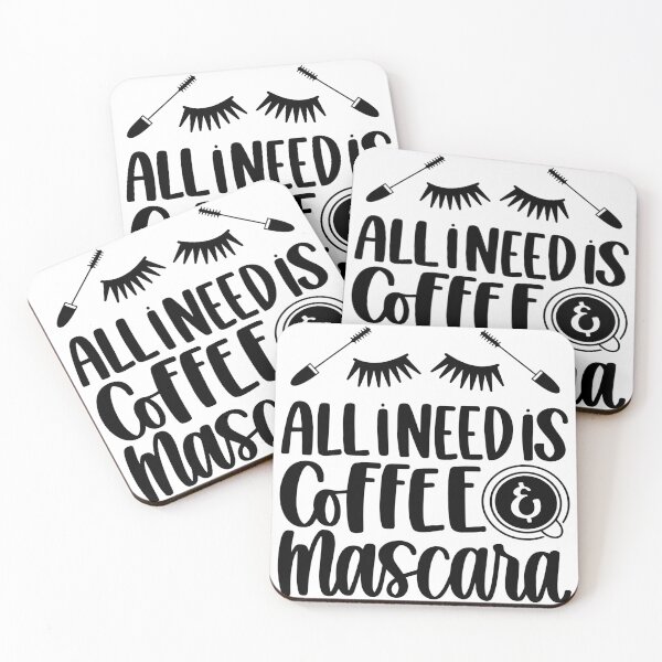 Item preview, All I Need Is Coffee & Mascara designed and sold by ChrissMemories.
