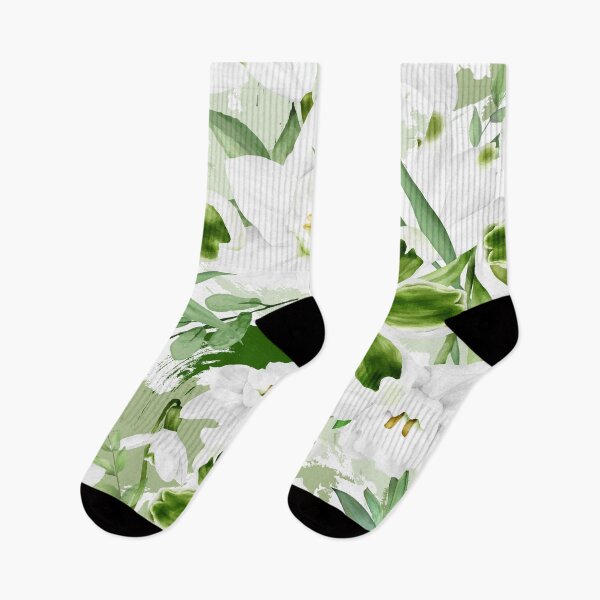 Item preview, White Watercolor Flowers 3 designed and sold by B & K     Store.