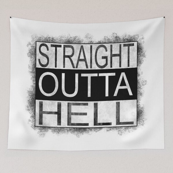 Item preview, Straight outta hell designed and sold by Melcu.